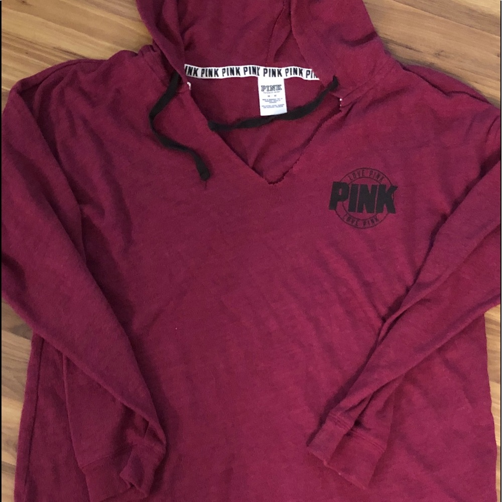 Vs Pink hoodie pullover medium